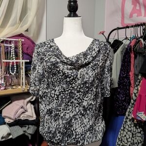 Y2k Jessica Cowl Neck Top